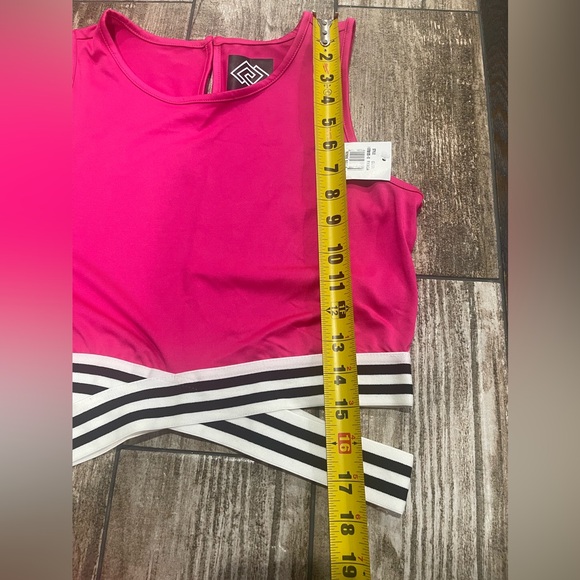 🩷ZELOS Yoga Fuchsia Outfit 2-Pieces Gym Set Women’s Size L NWT🩷 - Picture 4 of 11